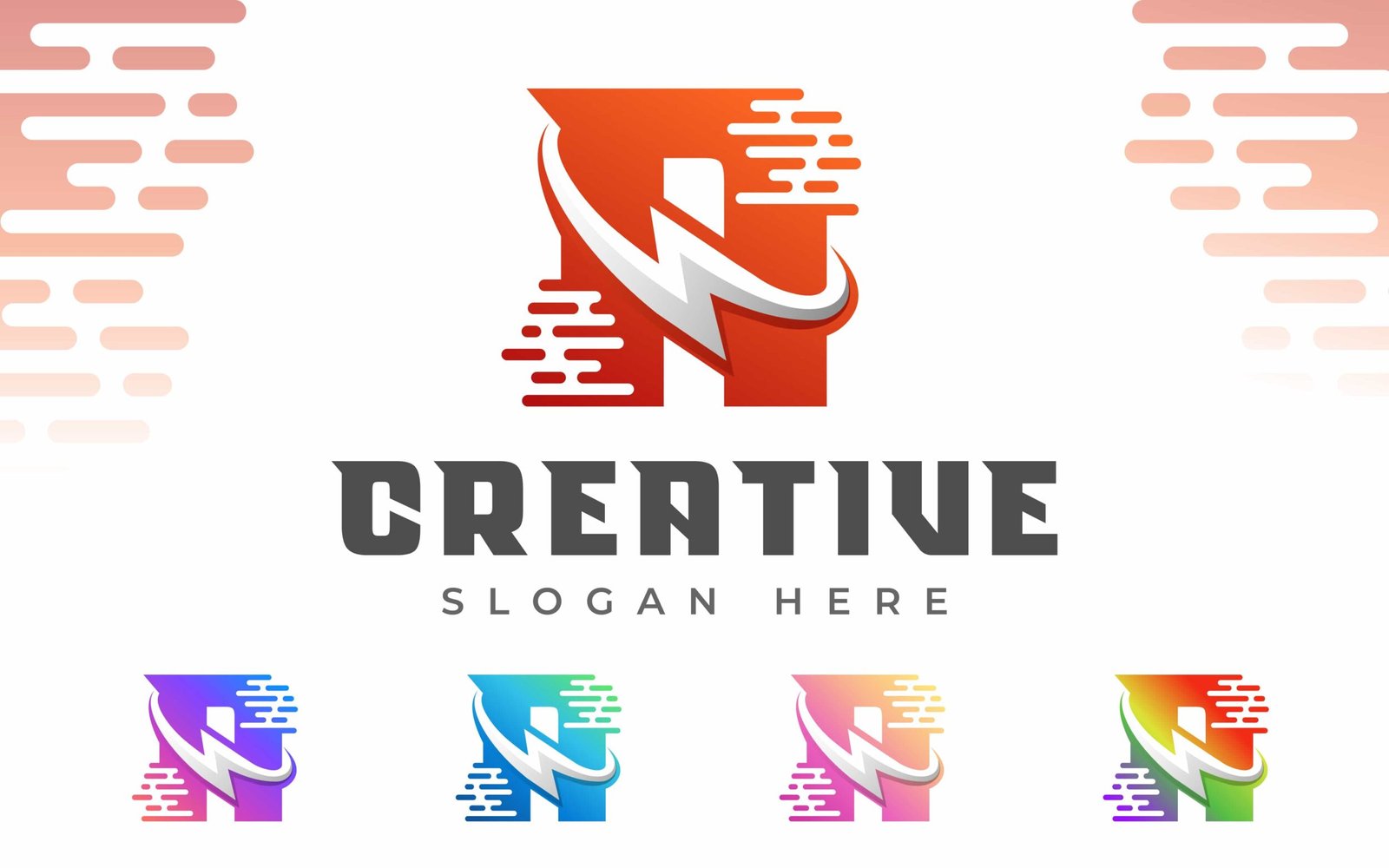 Letter A Energy logo or A Electric Logo with Lightning Icon or thunder bolt combination