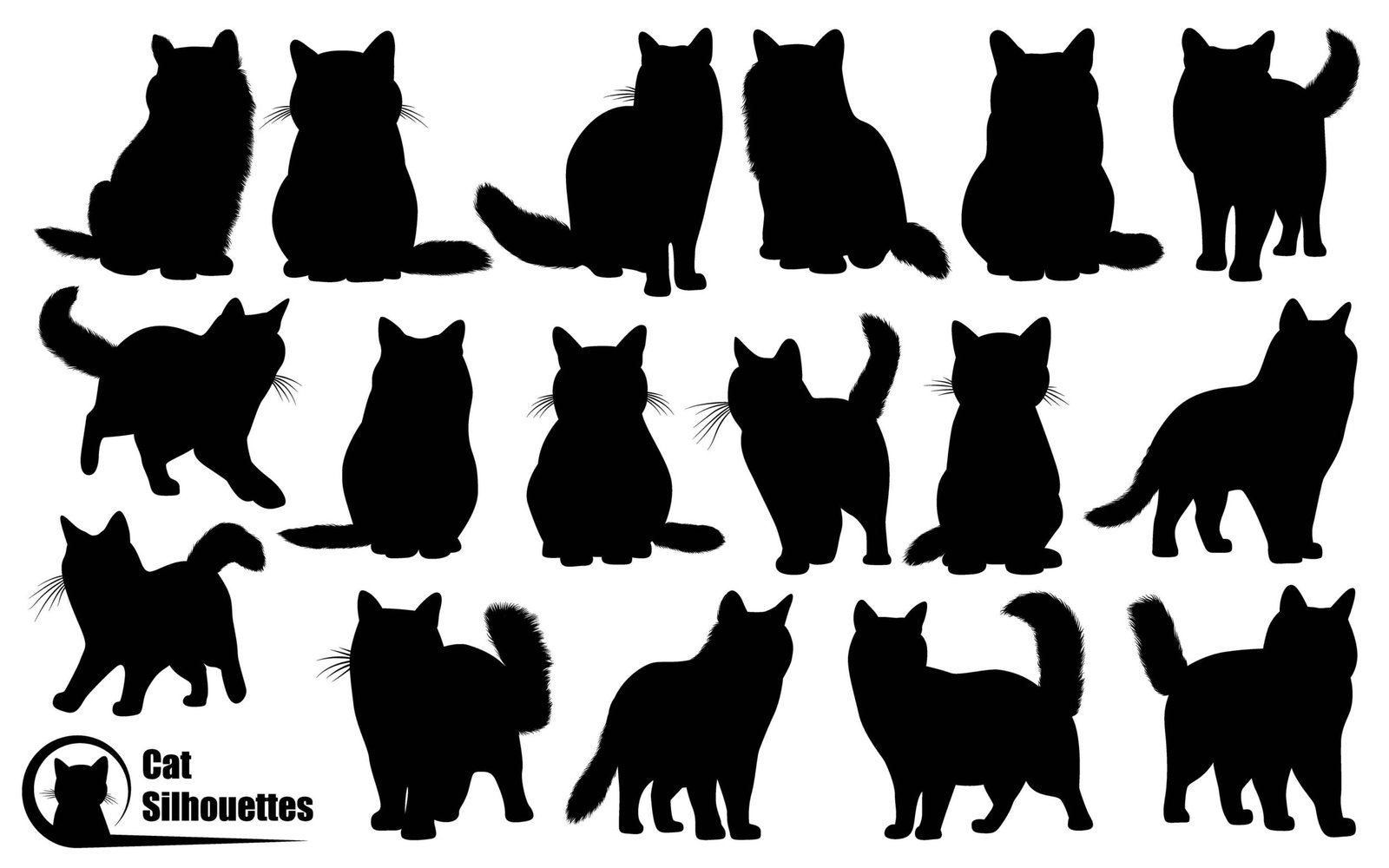 Animal Cat Silhouettes vector art