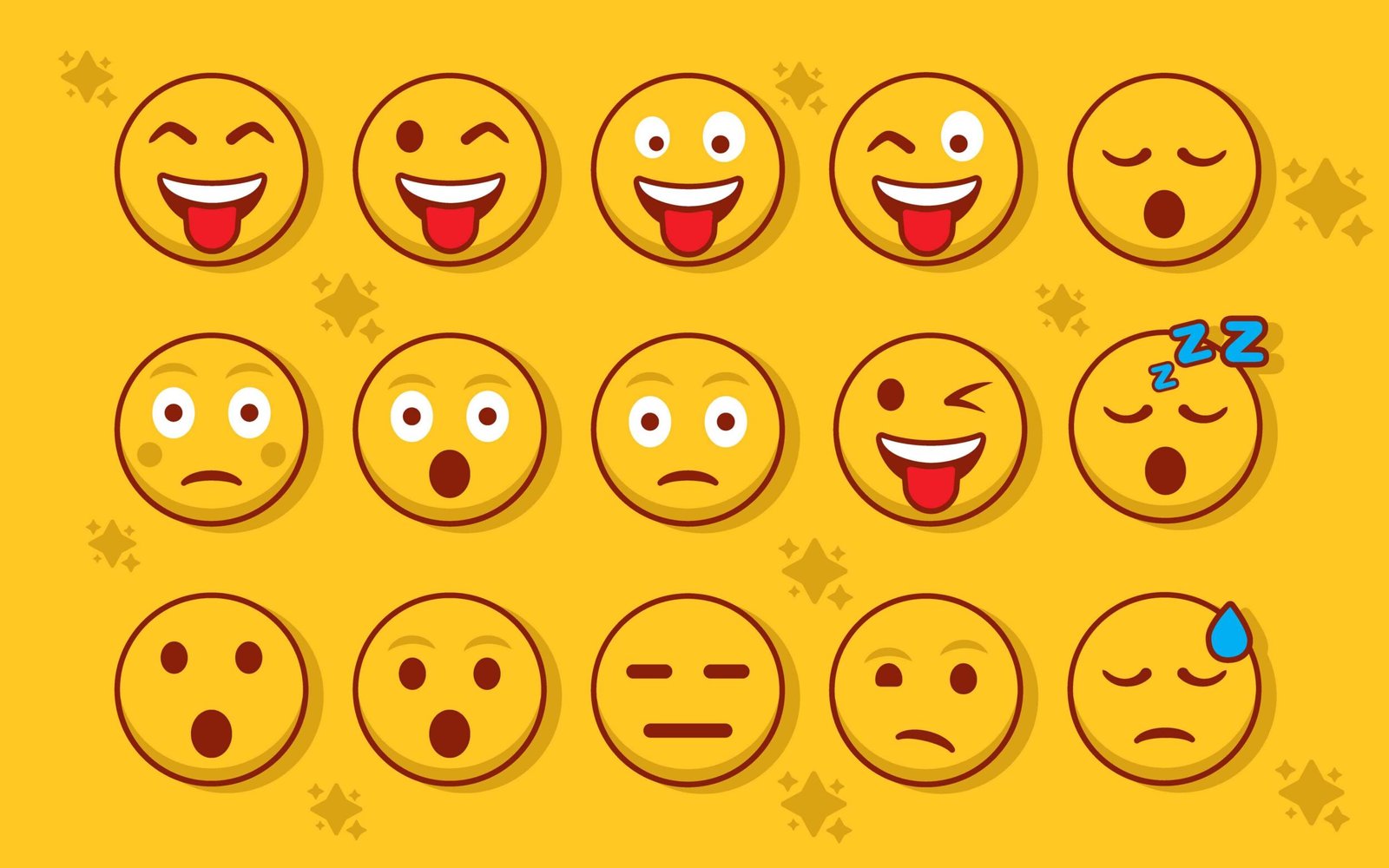 Emoji face, emoticon emojis symbols,digital chat objects emojis set emoticons reaction for social media