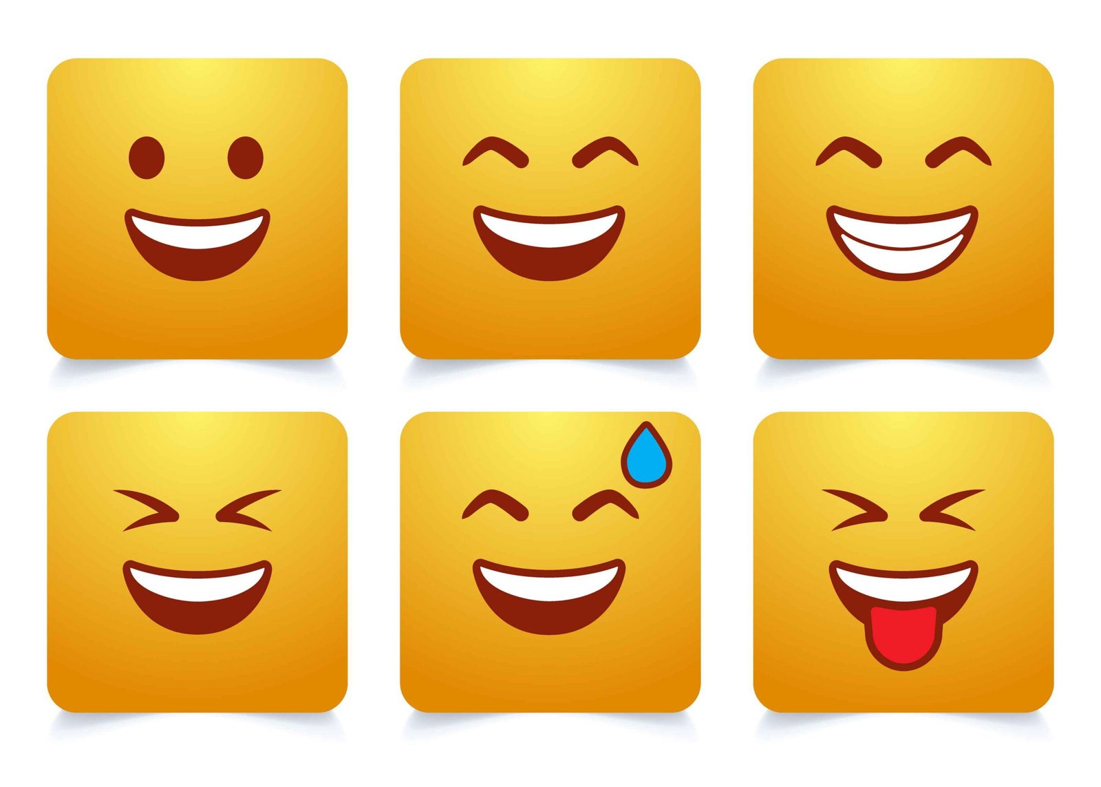 Emoji face emotion emoji’s vector cartoon emoji’s set emoticons reaction for social media
