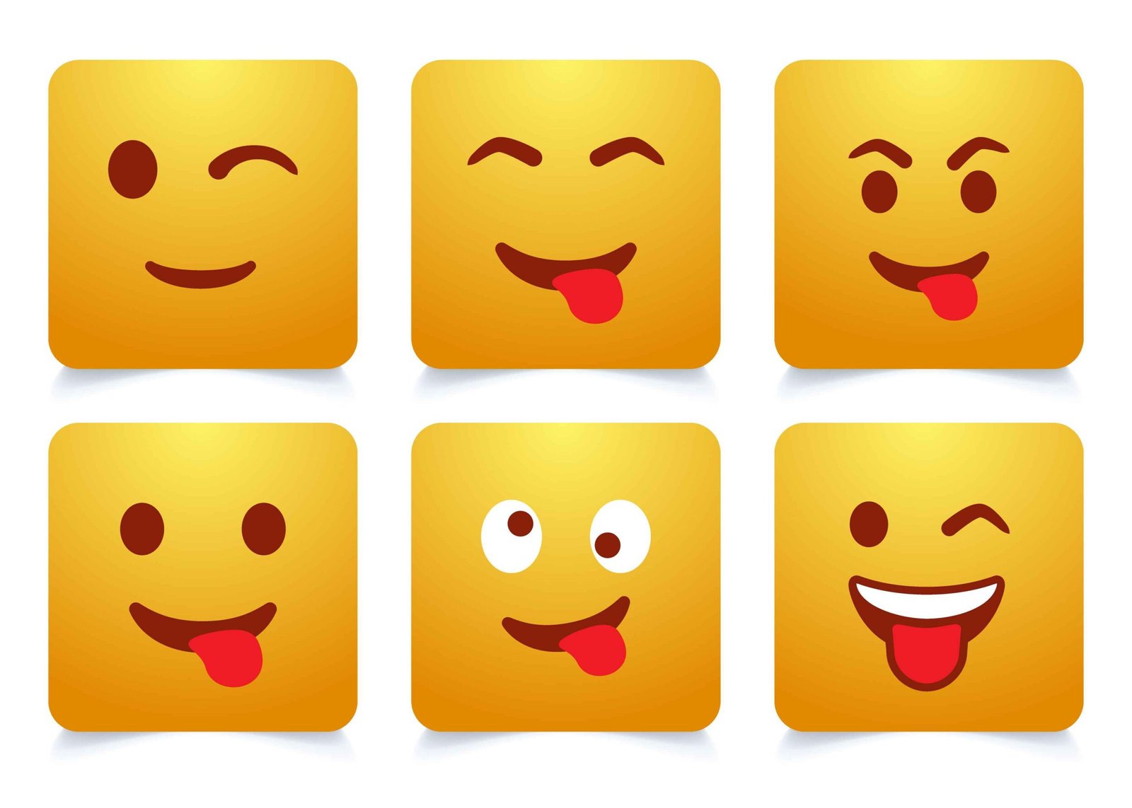 Emoji face emotion emoji’s vector cartoon emoji’s set emoticons reaction for social media