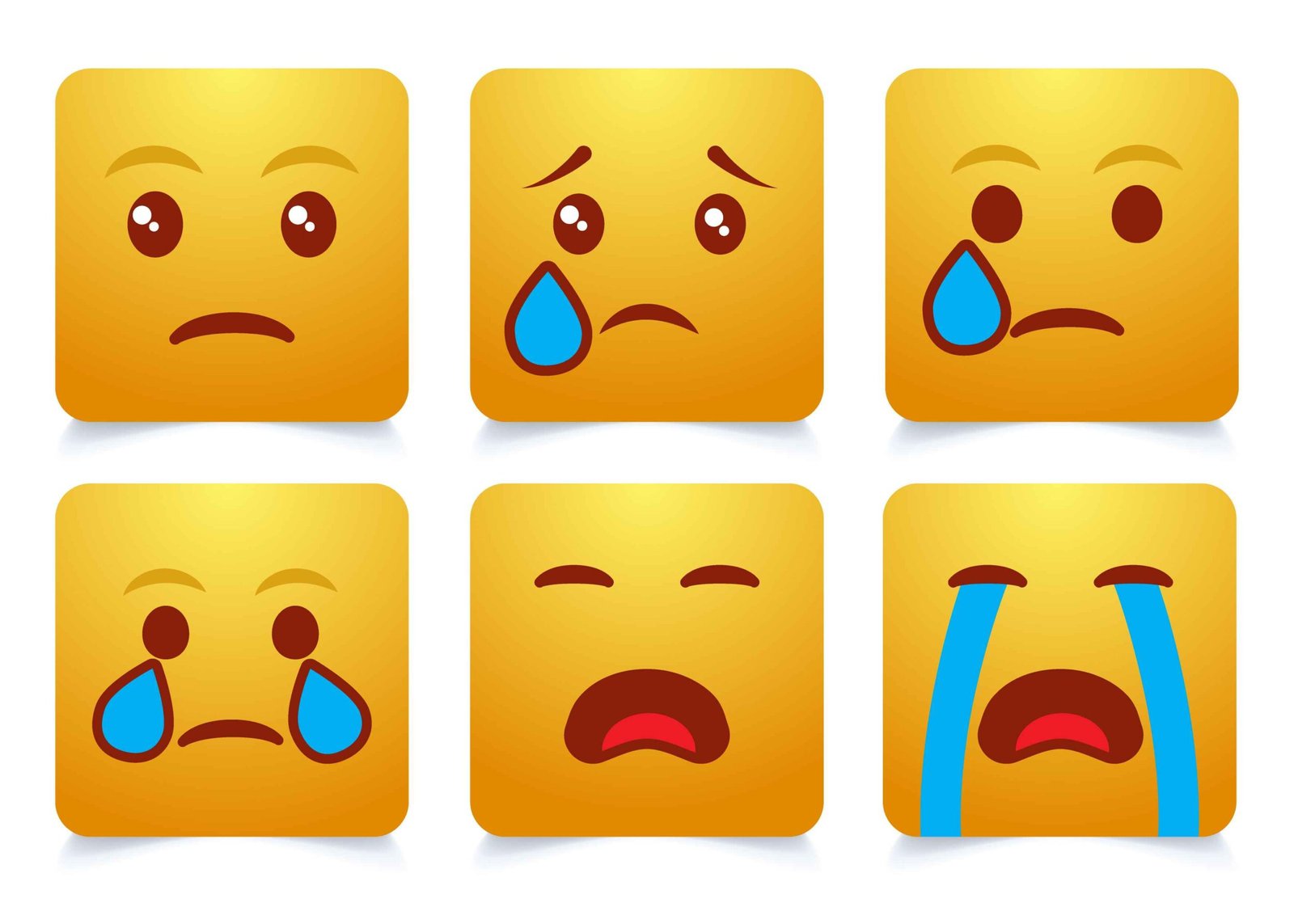 Emoji face emotion emoji’s vector cartoon emoji’s set emoticons reaction for social media