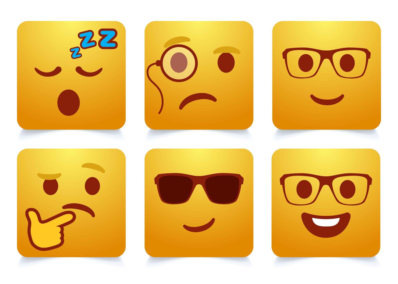Emoji face emotion emoji’s vector cartoon emoji’s set emoticons reaction for social media