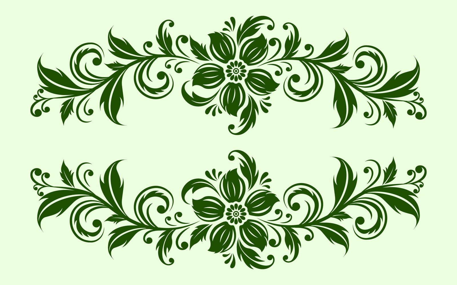 Green Floral 001