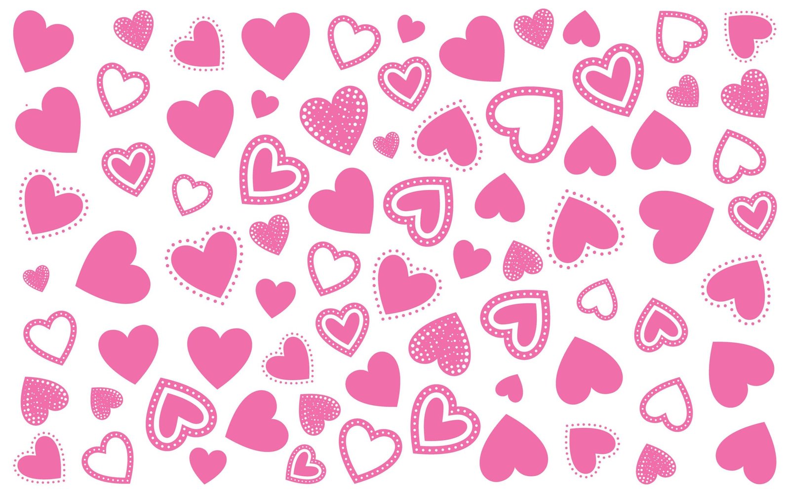 Seamless Love Heart Shape Pattern vector illustration