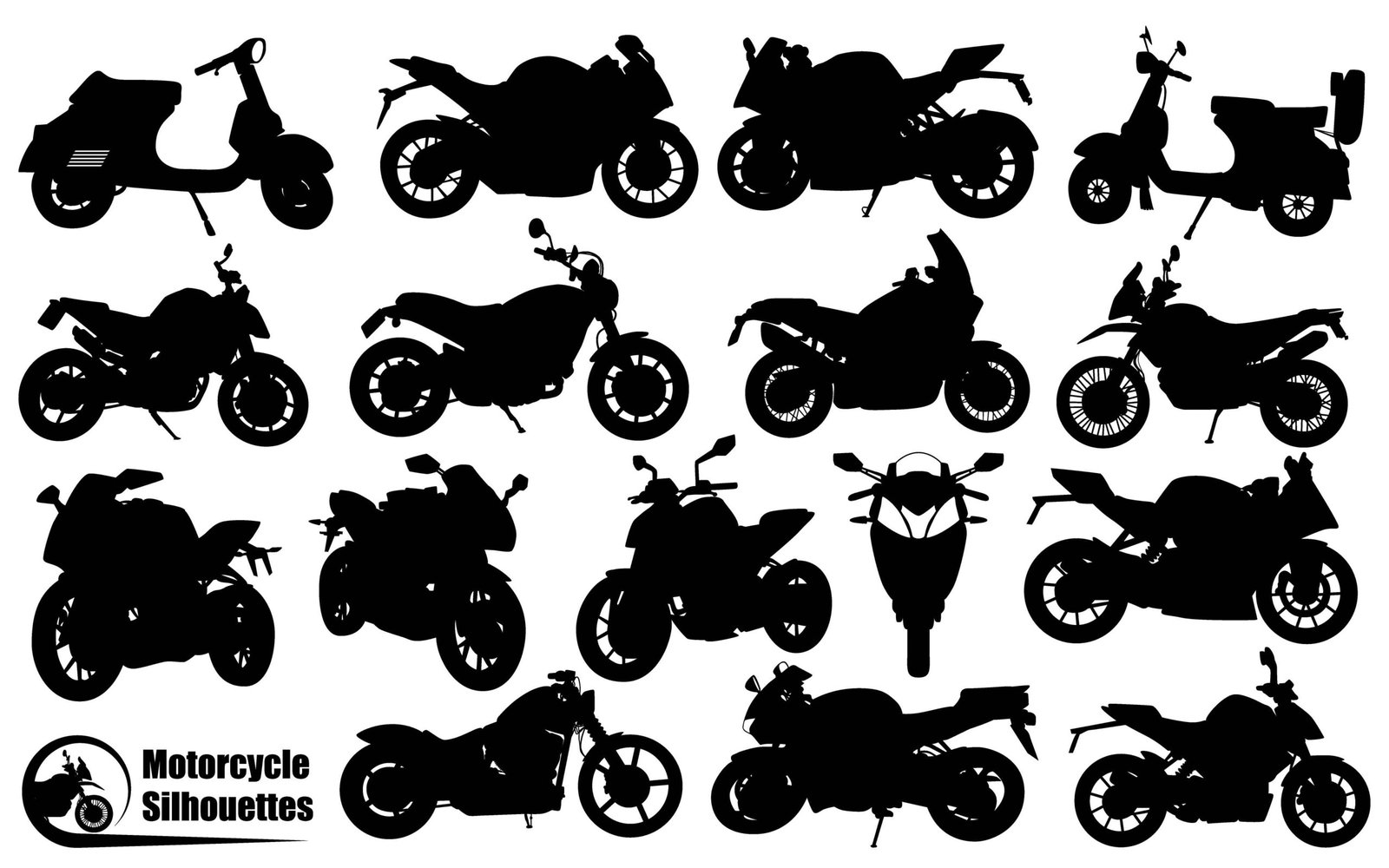 Motorcycle Silhouettes AP 01