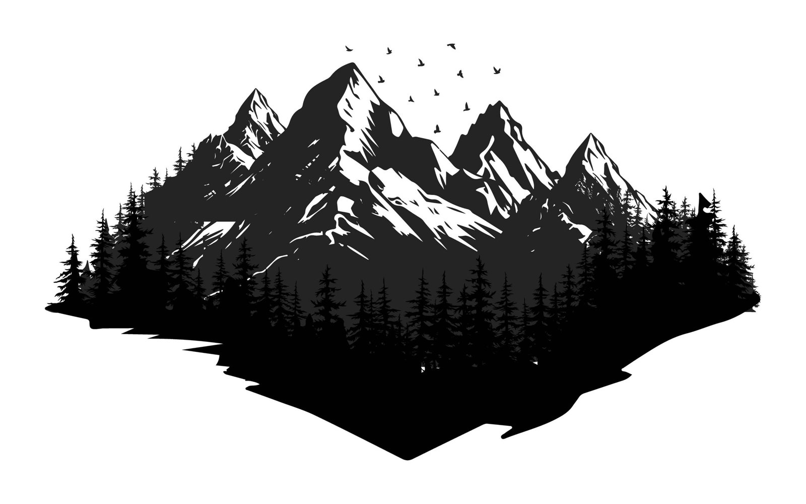 Mountain silhouettes 007