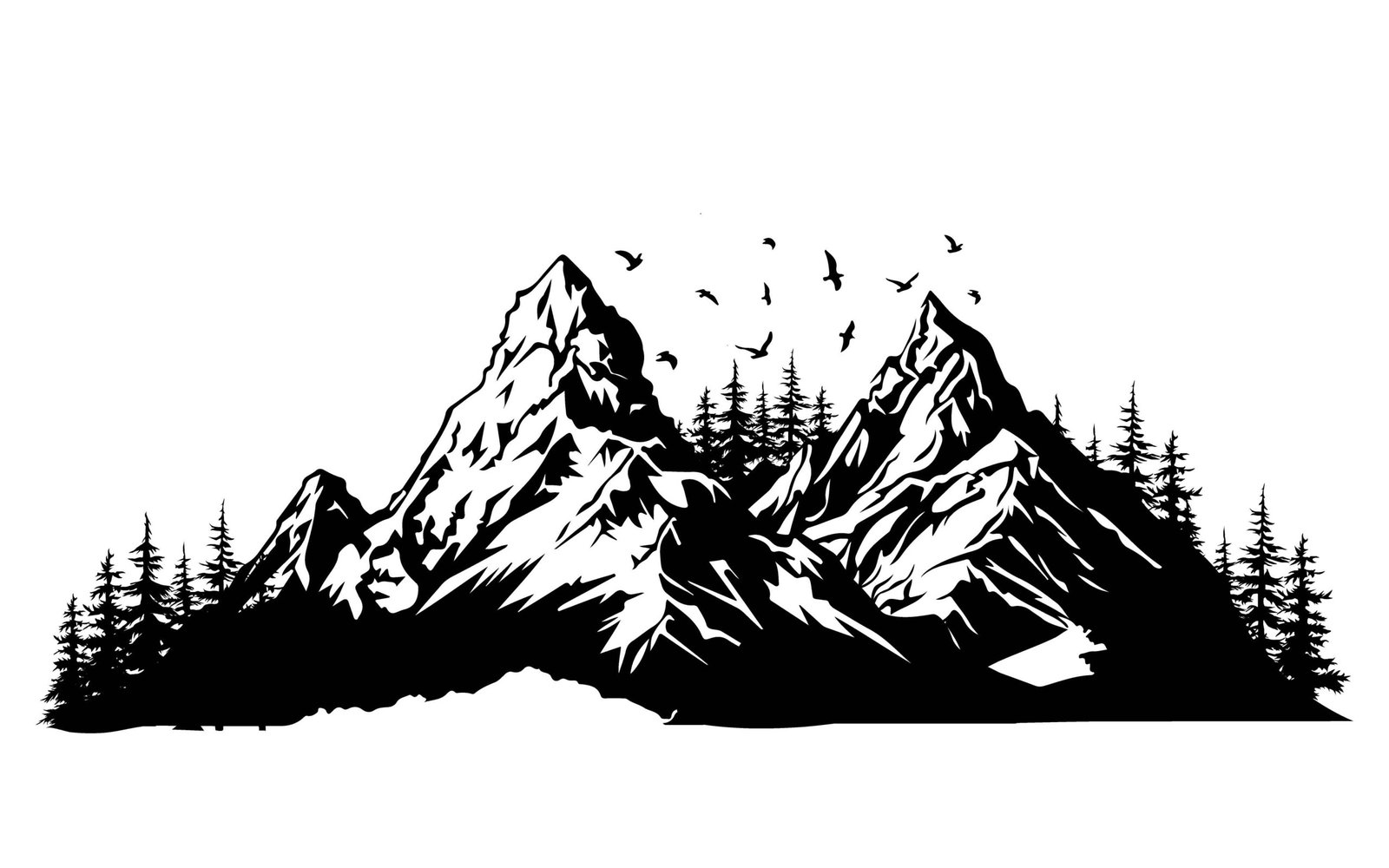 Mountain silhouettes 008