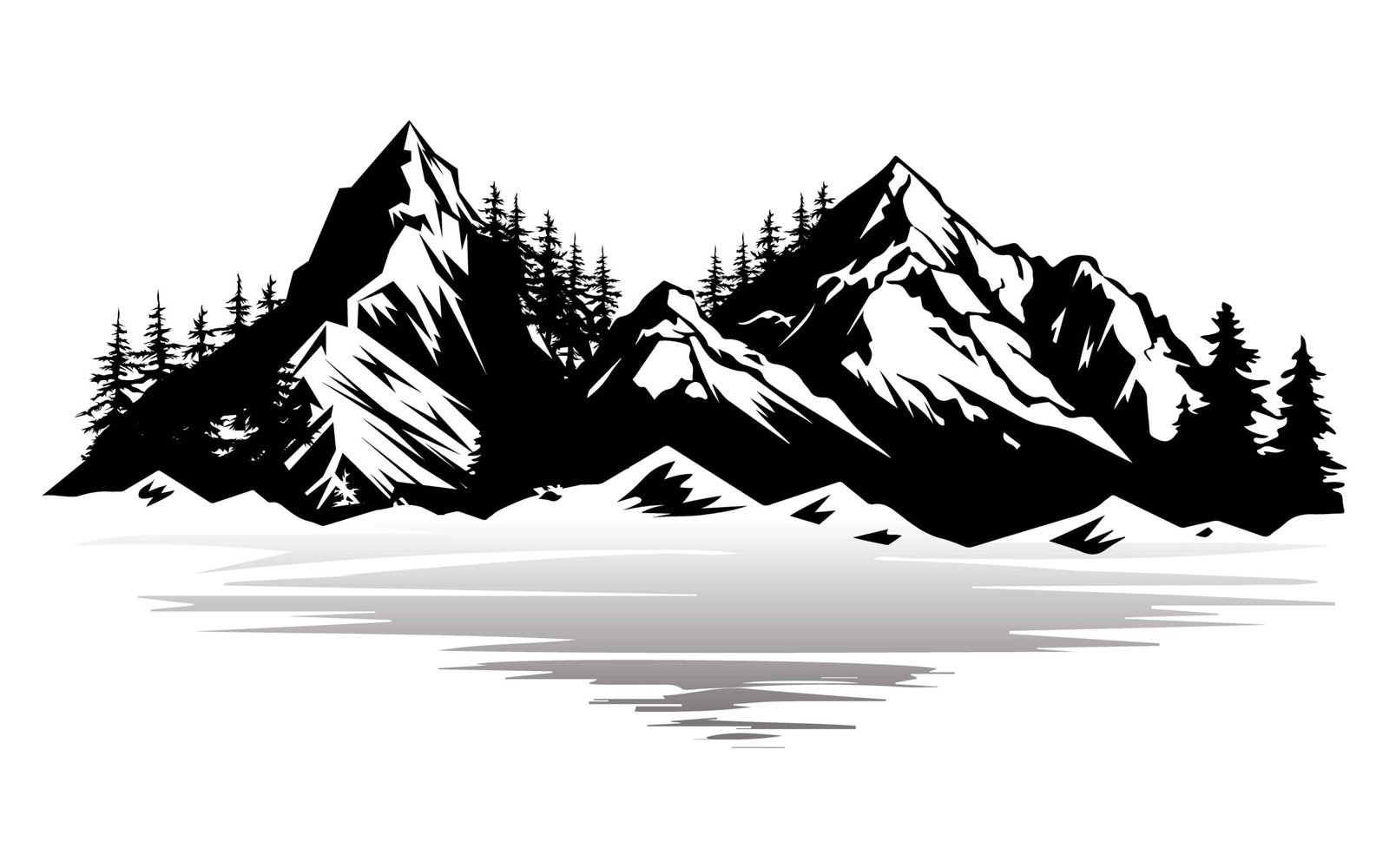 Mountain silhouettes 010