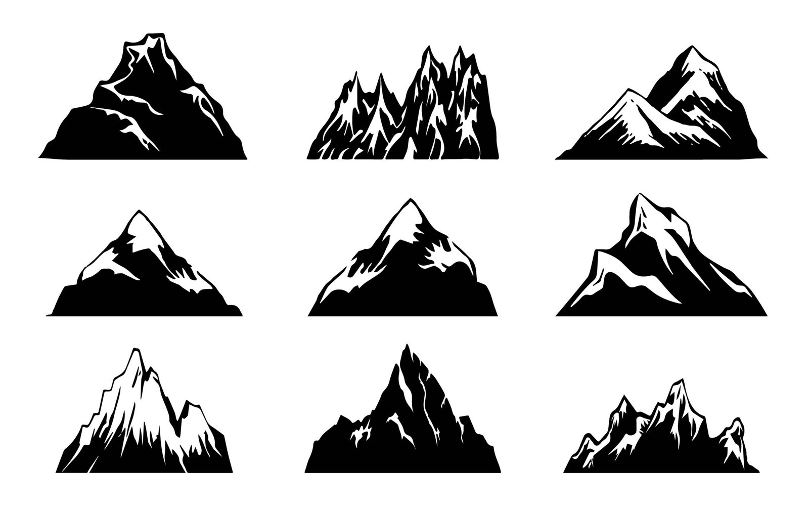Mountain silhouettes 014