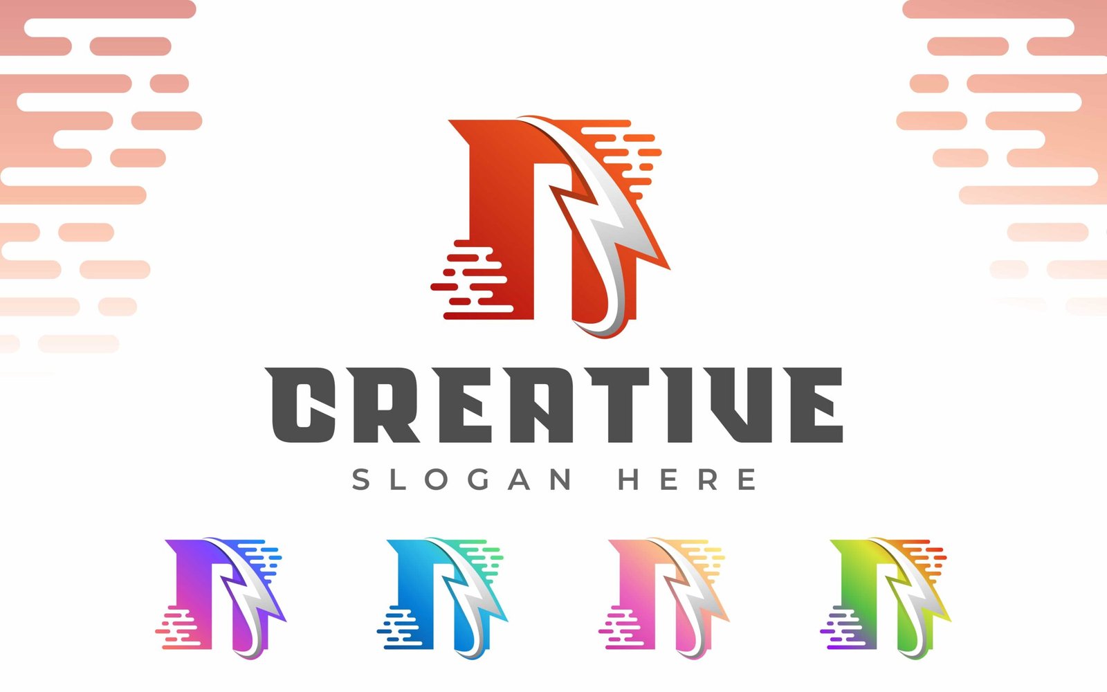 Letter N Energy logo or N Electric Logo with Lightning Icon or thunder bolt combination