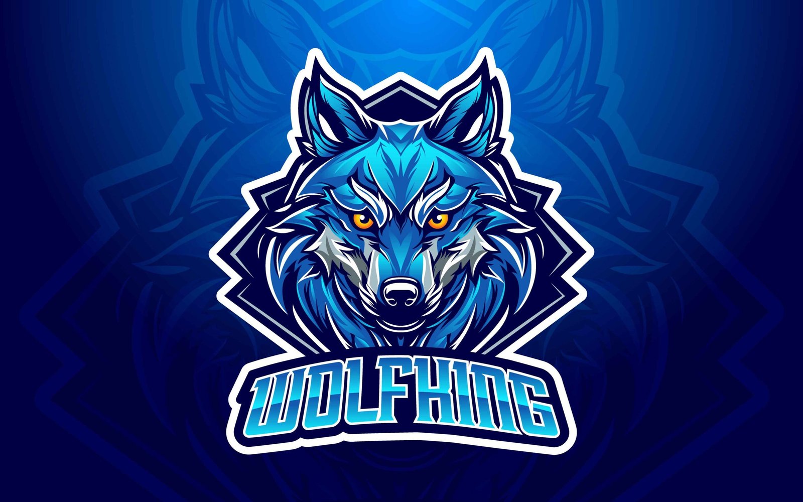 Wolf Mascot Logo 002